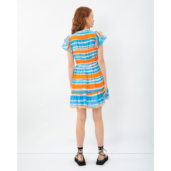 Women's Marisol Coverup, Painterly Stripe Oxford Blue Multi - Cover-Ups - 5
