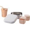 School Lunch Set, Snow Peach & Toffee - Tableware - 1 - thumbnail