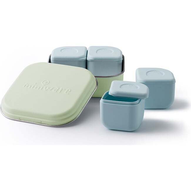 School Lunch Set, Key Lime & Aqua - Tableware - 2