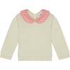 Kara Quilted Top, Cream - Sweatshirts - 1 - thumbnail