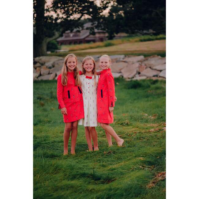 Nutcracker Embroidered Lily Dress, Red - Dresses - 3