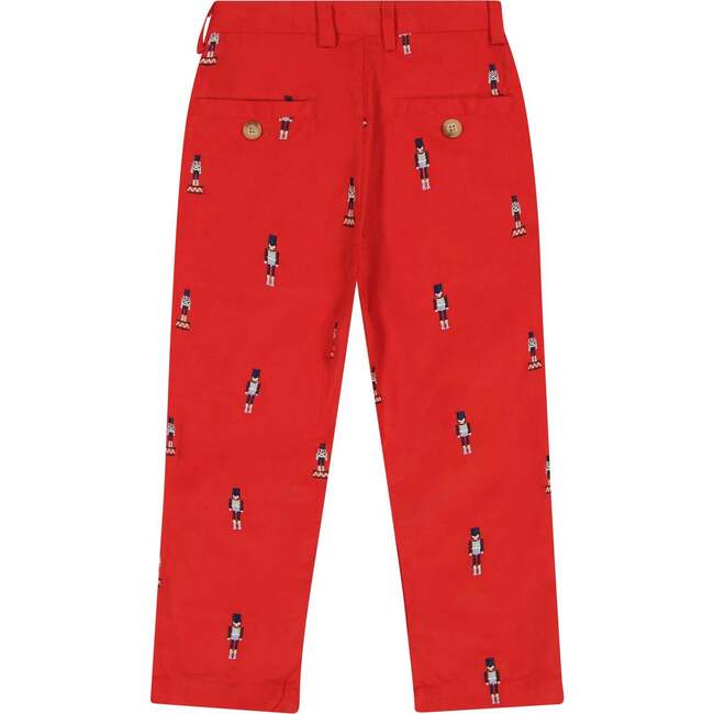 Nutcracker Embroidered Jack Pant, Red