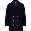 Lambeth Reefer Coat, Ink Navy - Coats - 1 - thumbnail