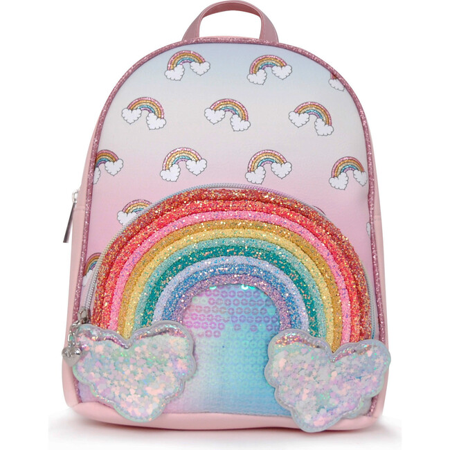 Over The Rainbow Icon Backpack, Pink - Bags - 1