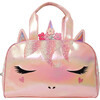 Flower Crown Miss Gwen Unicorn Duffle Bag, Pink - Bags - 1 - thumbnail
