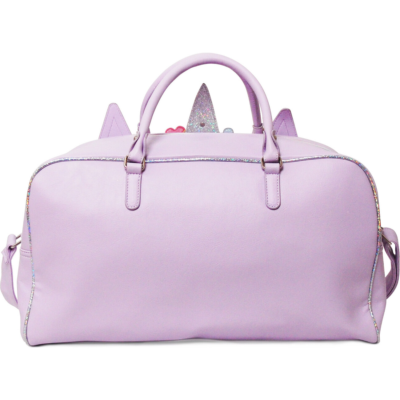 OMG Accessories Miss Gwen Flower Crown Medium Duffle Bag in Lavender