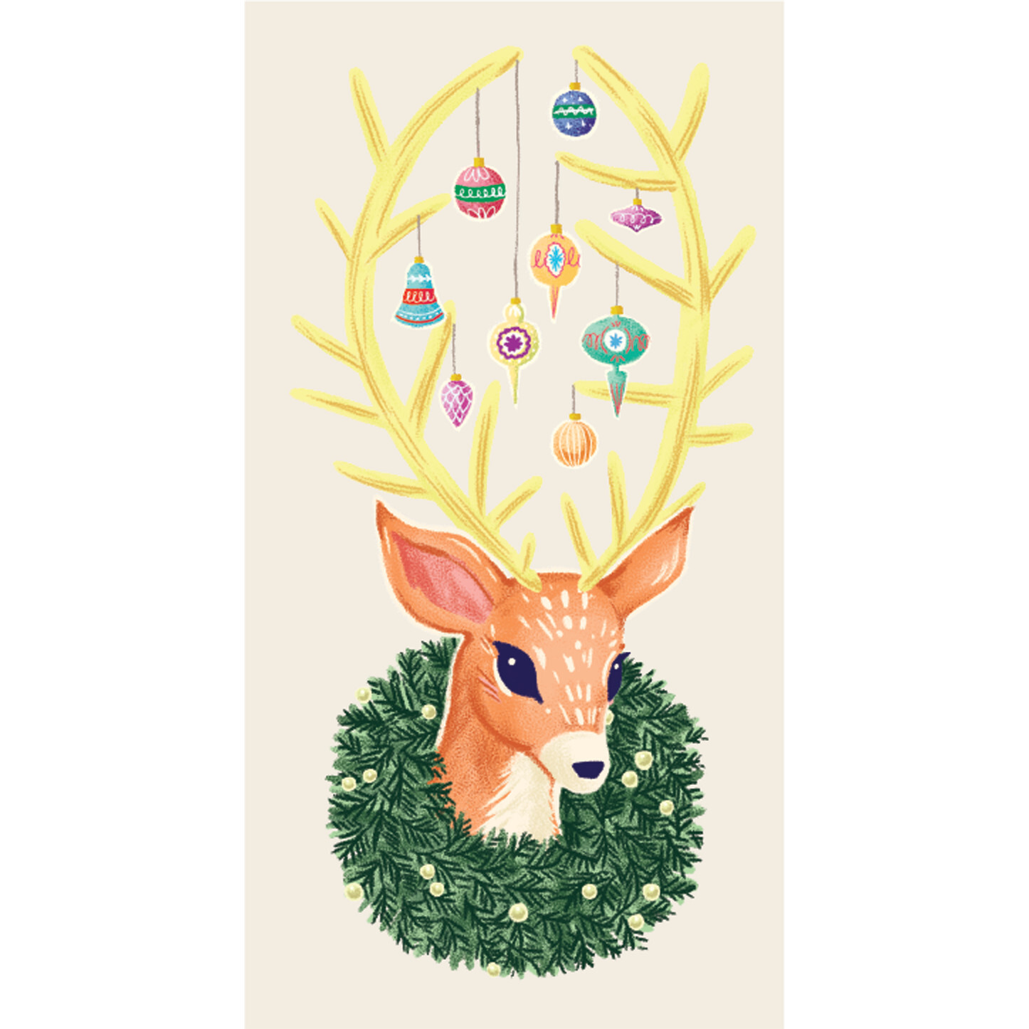 Reindeer Guest Napkin, Multi - Tabletop - 1