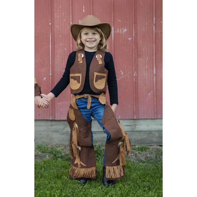 Cowboy Vest, Chaps, and Hat Bundle, Size 7-8 - Costumes - 3
