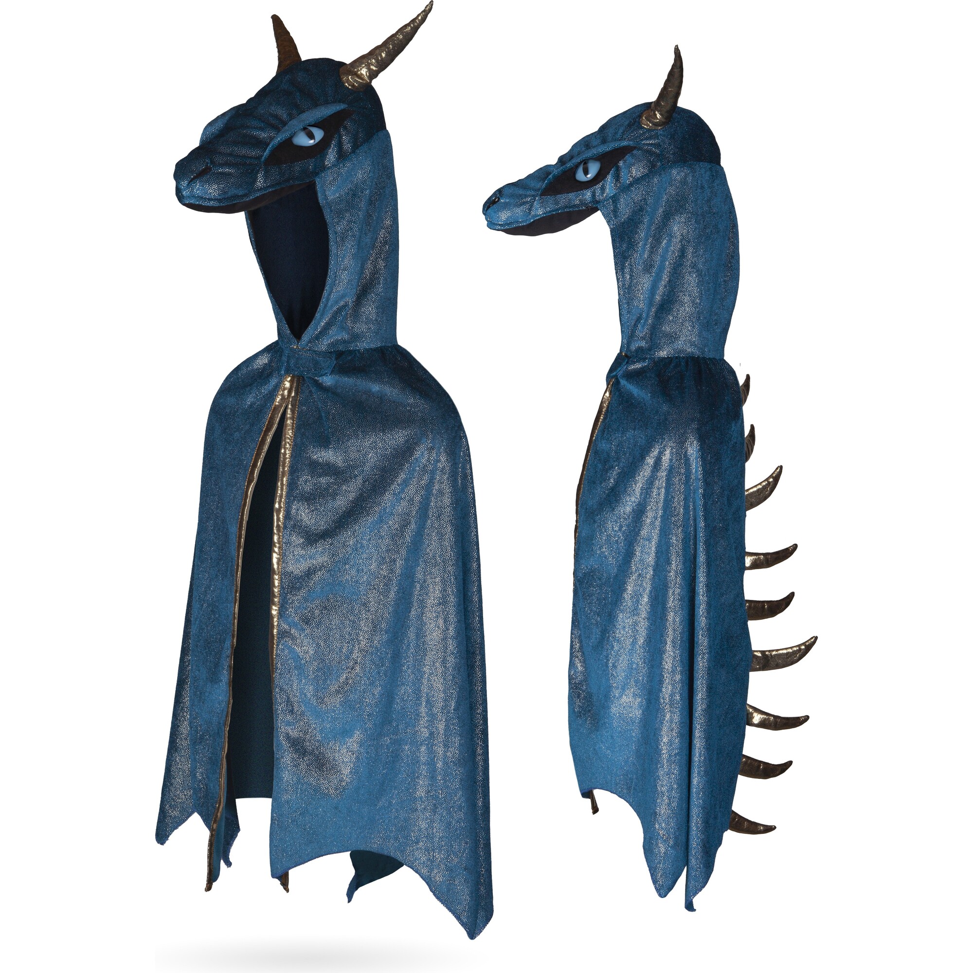 Great Pretenders Starry Night Dragon, Teal and Gold, Size 7-8 - Costumes - 1