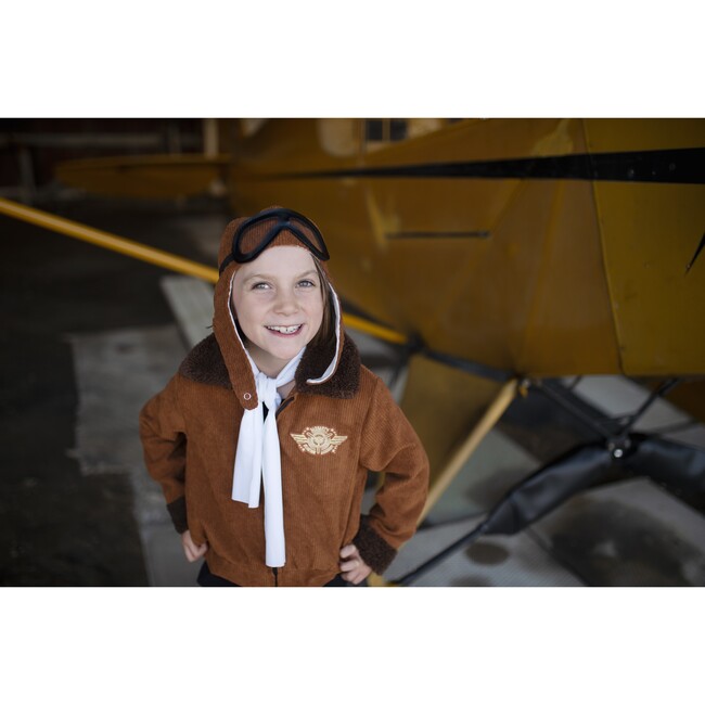 Great Pretenders Amelia The Pioneer Pilot Jacket, Hat, Goggles, Scarf, Size 5-6 - Costumes - 3