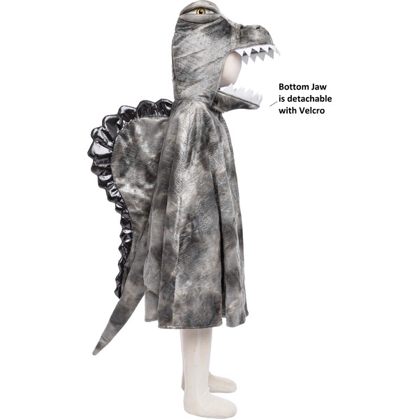 Great Pretenders Grandasaurus Spinosaurus Cape, Grey, Size 4-6 - Great ...