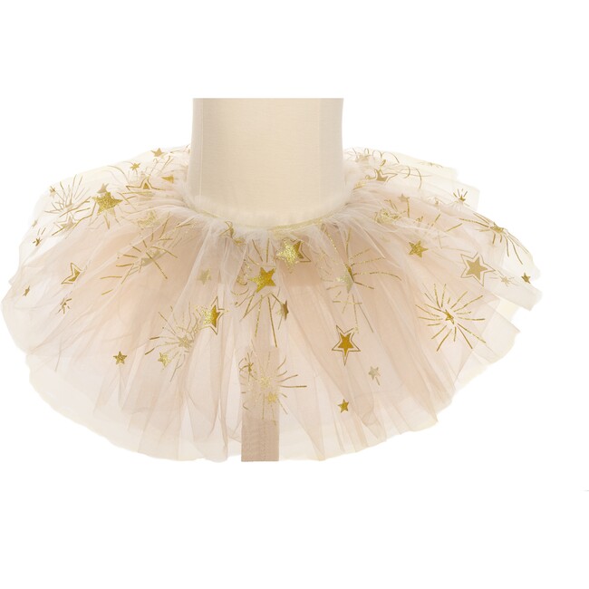 Great Pretenders Sparkle Star Tutu, White and Gold, Size 4-6