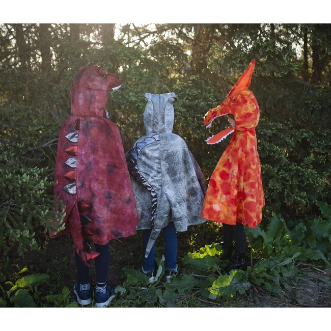 Great Pretenders Grandasaurus Spinosaurus Cape, Grey, Size 4-6 - Costumes - 5