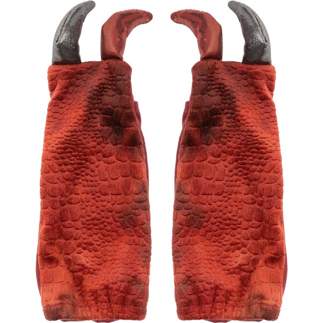 Great Pretenders Grandasaurus T-Rex Cape w and Claws, Red and Black, Size 4-6 - Costumes - 7