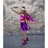 Great Pretenders Superhero Star Dress, Cape and Headpiece, Magenta and Purple, Size 5-6 - Costumes - 6