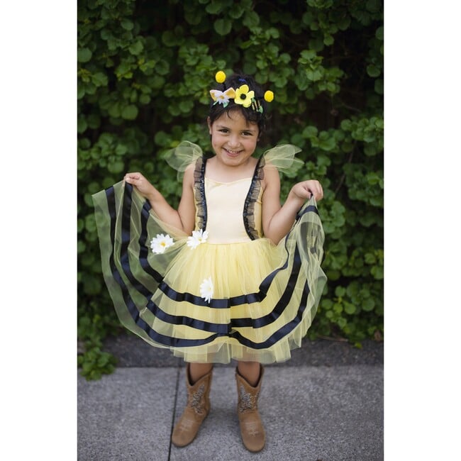 Great Pretenders Bumble Bee Dress and Headband, Yellow and Black, Size 3-4 - Costumes - 7