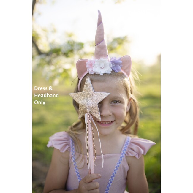 Great Pretenders Shimmer Unicorn Dress and Headband, Pink - Costumes - 3