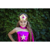 Great Pretenders Superhero Star Dress, Cape and Headpiece, Magenta and Purple, Size 5-6 - Costumes - 8