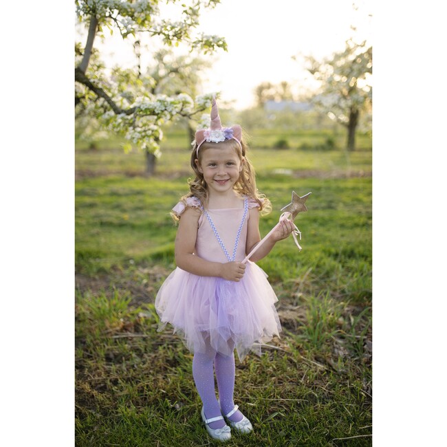 Great Pretenders Shimmer Unicorn Dress and Headband, Pink - Costumes - 7