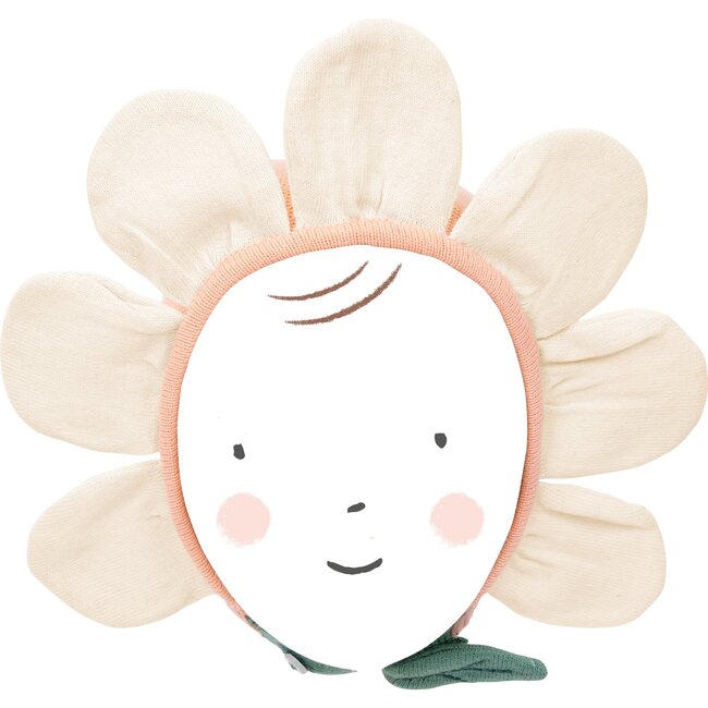 Peach Daisy Baby Bonnet - Hats - 1