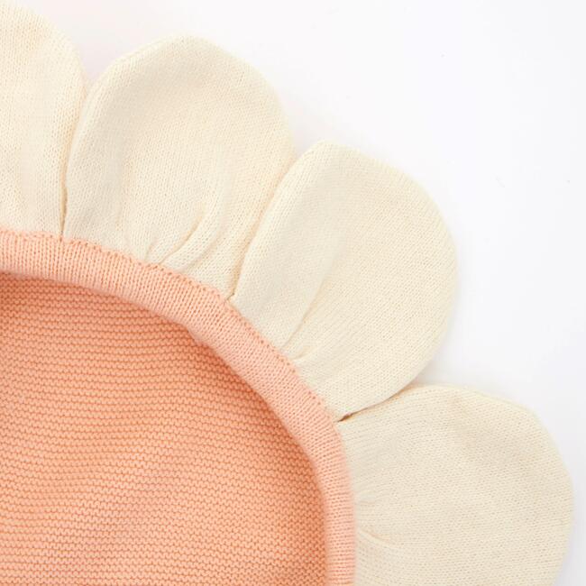 Peach Daisy Baby Bonnet - Hats - 3