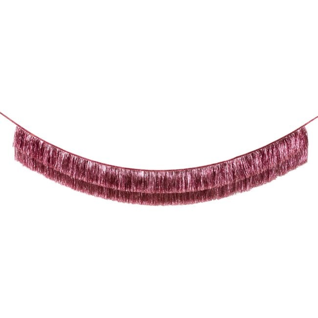 Pink Tinsel Fringe Garland - Decorations - 3