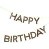 Gold Happy Birthday Garland - Garlands - 1 - thumbnail