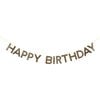 Gold Happy Birthday Garland - Garlands - 2