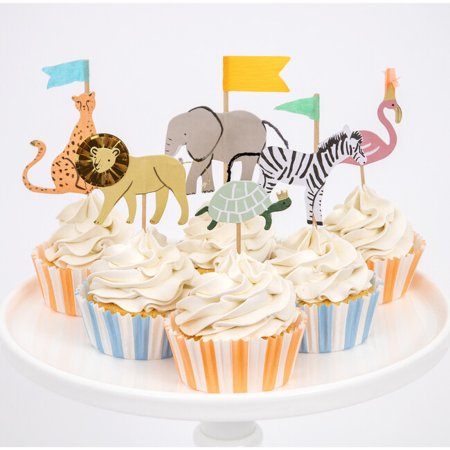 Safari Animals Cupcake Kit - Party Accessories - 2