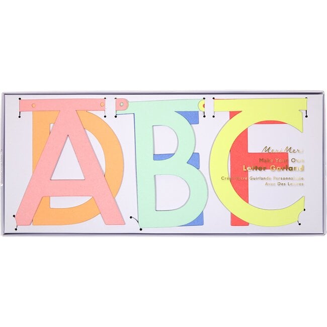 Multicolor Letter Garland Kit - Garlands - 4