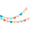 Rainbow Tissue Paper Scallop Garlands - Party Accessories - 4