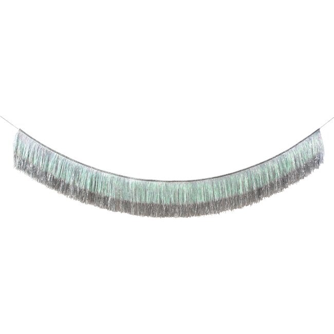 Tinsel Fringed Garlands, Silver/Iridescent - Garlands - 3