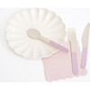 Soft Pink Wooden Cutlery Set - Tableware - 2
