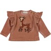 Reindeer Pullover, Pink - Sweatshirts - 1 - thumbnail