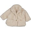 Fuzzy Jacket, Ecru - Jackets - 1 - thumbnail