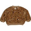 Embroidered Pullover, Walnut - Sweatshirts - 2 - thumbnail