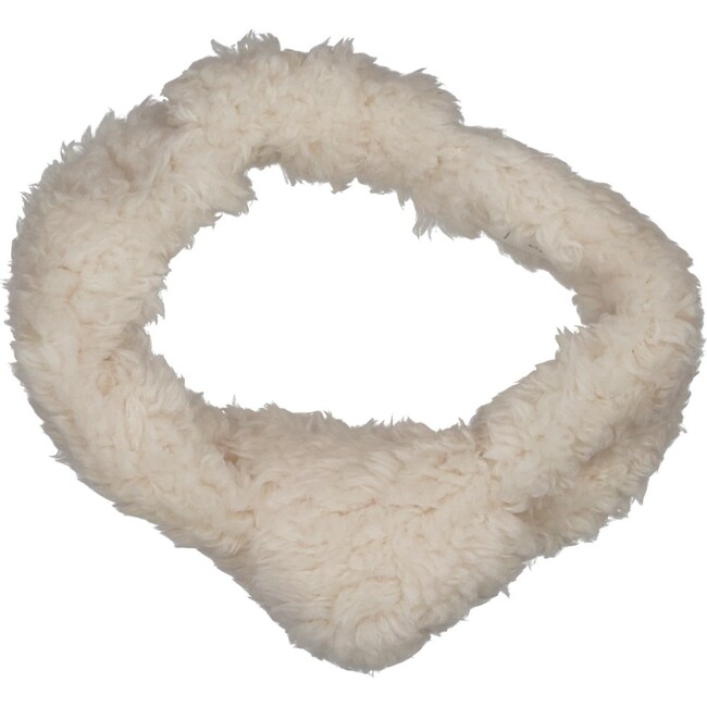 Fuzzy Headband, Ecru