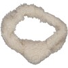 Fuzzy Headband, Ecru - Hair Accessories - 2
