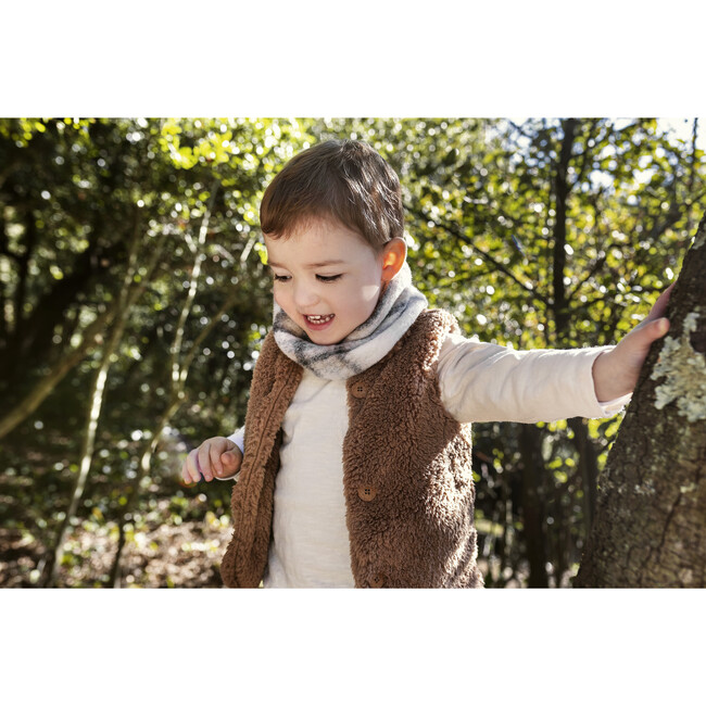 Fuzzy Vest, Walnut