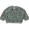 Embroidered Pullover, Grey - Sweatshirts - 3