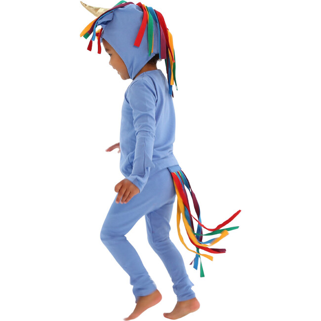 Unicorn Costume Hat and Tail, Blue - Costume Accessories - 1