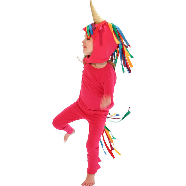 Unicorn Costume Hat and Tail, Hot Pink