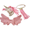Velvet Winged Unicorn Costume, Gold and Pink - Costumes - 1 - thumbnail
