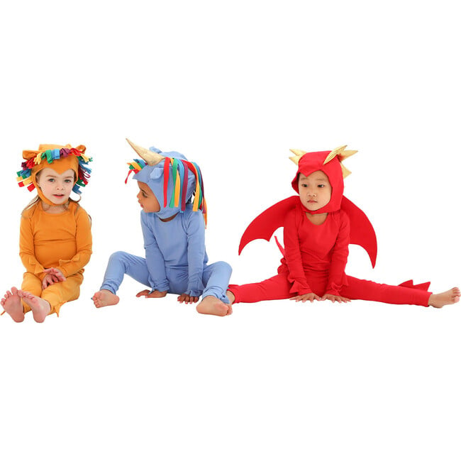 Dragon Pajama Costume, Red - Costumes - 4