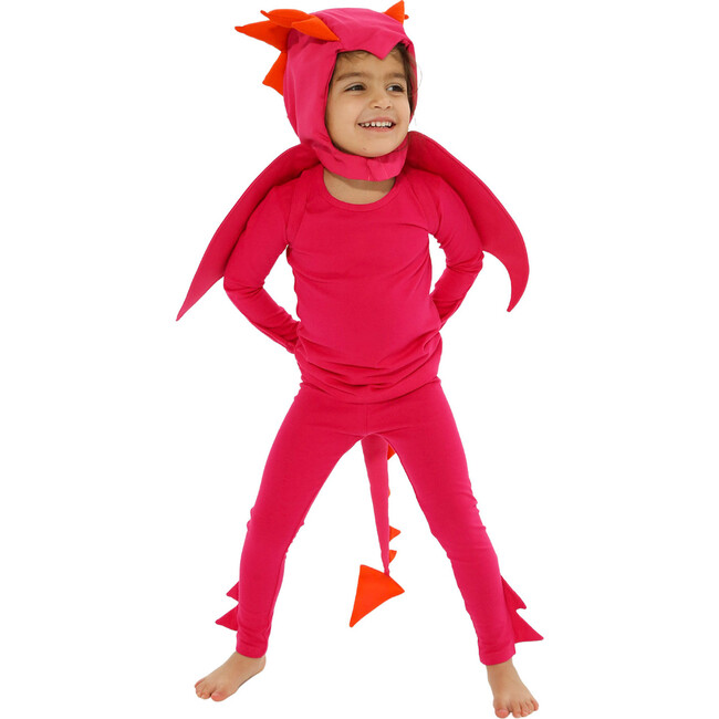 Dragon Pajama Costume, Pink - Costumes - 1