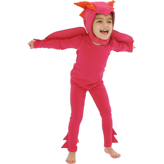 Dragon Pajama Costume, Pink - Costumes - 3