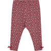 Little Louise Floral Leggings , Berry - Leggings - 1 - thumbnail