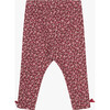 Little Louise Floral Leggings , Berry - Leggings - 2