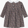 Little Louise Floral Jersey Dress, Forest Green - Dresses - 2