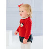 Little Christmas Pudding Sweater, Red - Sweaters - 2